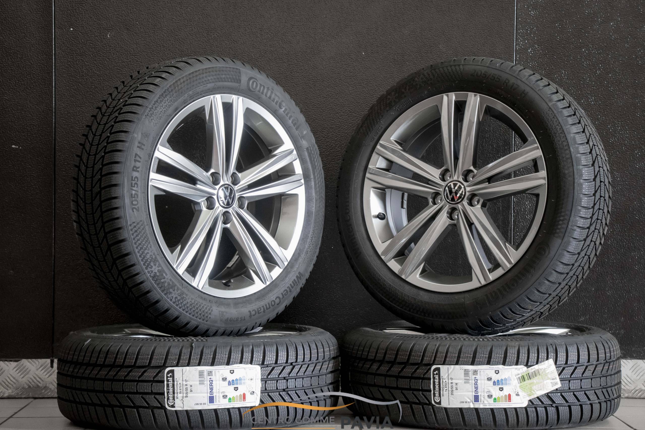 cerchi in lega originali VW T-Cross 17 2GM601025G pneumatici Continental